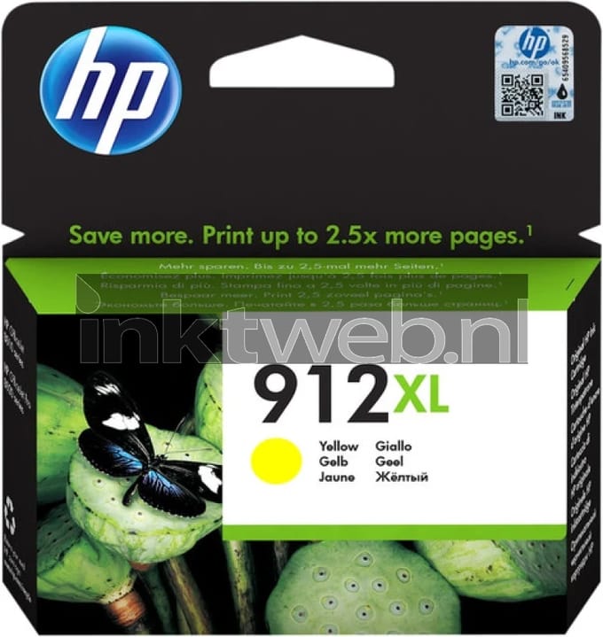 HP Inktcartridge 912XL (3YL83AE) Geel Hoge capaciteit