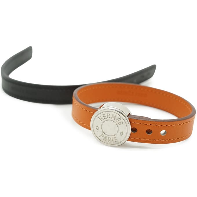 Hermes leren armband Clou de Selle