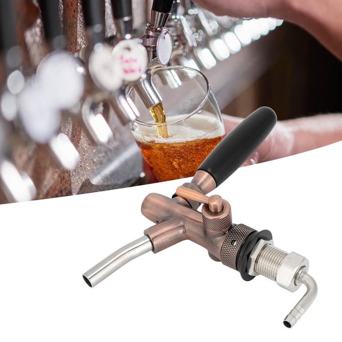 G5/8 Draad Verstelbare Biertap Kraan Brons Kleur Apparatuur voor Thuisbar Restaurants black