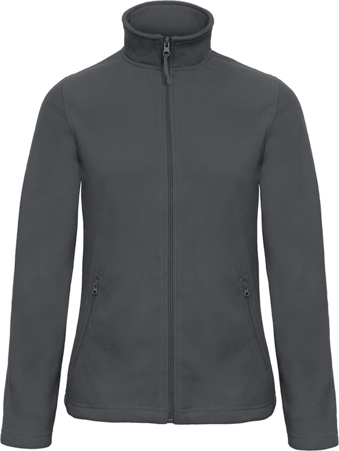 Fleecevest 'ID.501 Micro Fleece Full Zip' Dames Maat S Donkergrijs