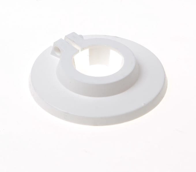 Installatiebranche Cv buis rozet wit diameter 22mm