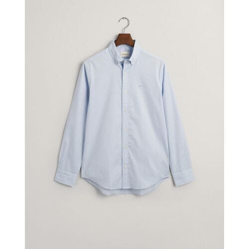Gant Overhemd Uni Color Pinpoint Oxford Button Down Licht Blauw / male