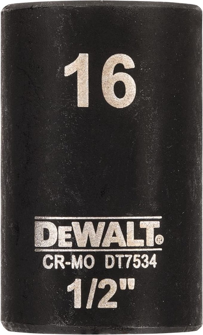 DeWALT DT7534 Krachtdop 1/2 kort | 16mm