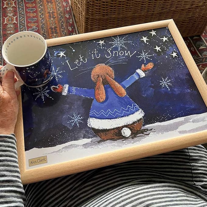 Alex Clark Schootkussen Konijn ~ Let It Snow