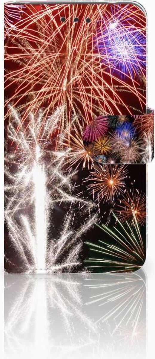 Nokia 2 Wallet Case met Pasjes Vuurwerk