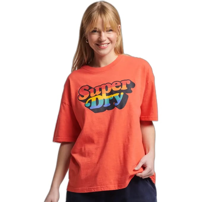 Gestreept dames-T-shirt Superdry Vintage Cali