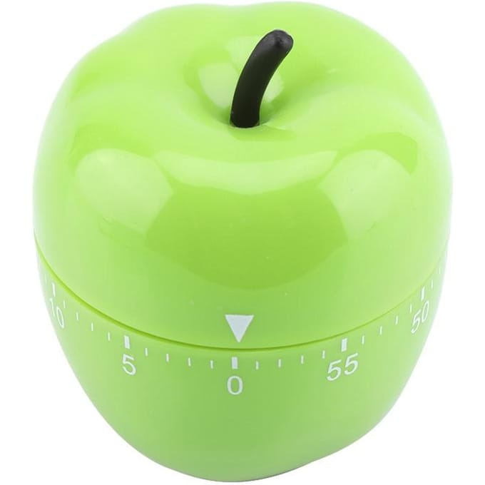 Keuken Mechanische Timer Handmatig Groentevorm Tellers voor Thuis Koken Timing Tool beige