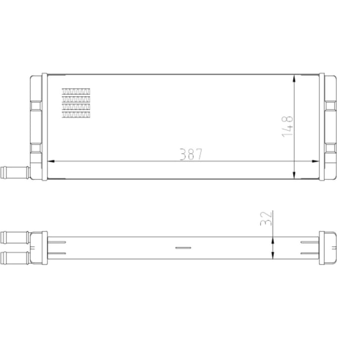 Warmtewisselaar, interieur verwarming NRF 54408