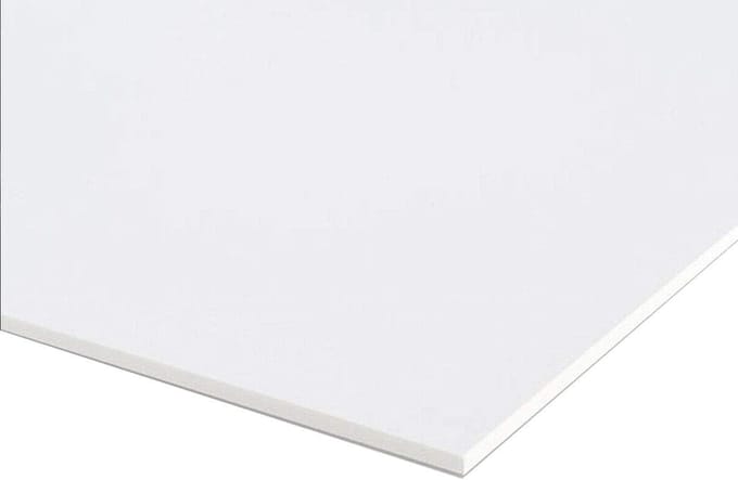 PVC Plaat - Forex Bord - Buiten Toepassingen - Vochtbestendig - 100x100 cm - Wit
