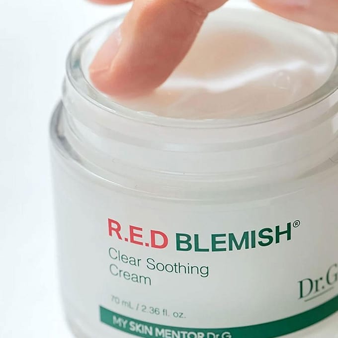 Dr.G Red Blemish Clear Soothing Korean Moisturizer Face Cream 70ml white