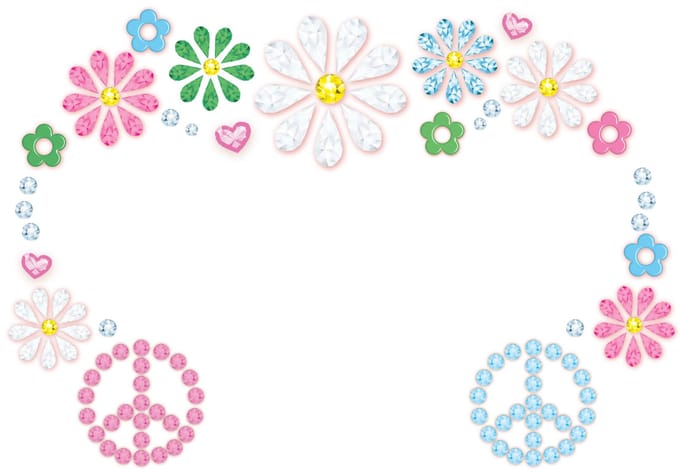 Stickers Sieraden Versiering Voor Het Gezicht Hippie