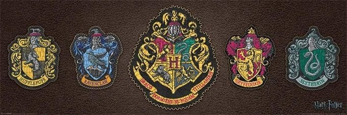 Harry Potter Crests Poster 30.5x91.5cm