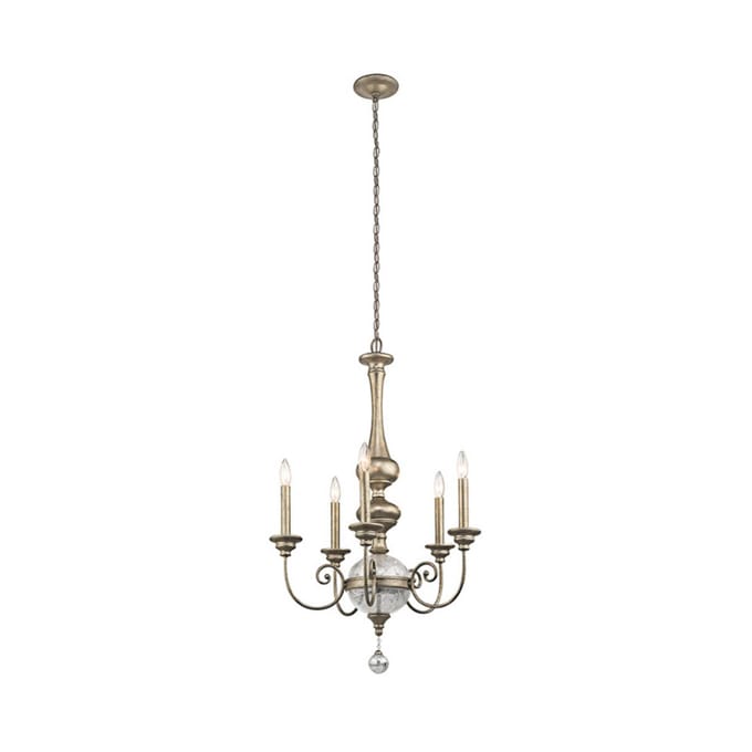 Kroonluchter - Steady Lighting - Metaal -  - E14 - L: 61.6cm - Voor Binnen - Woonkamer - Eetkamer - Sterling