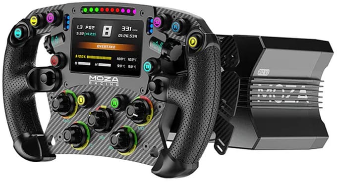 Moza Racing R12 V2 + FSR2 Formule Stuurwiel Bundle – 12 Nm Direct Drive + 280 mm Touchscreen - PC