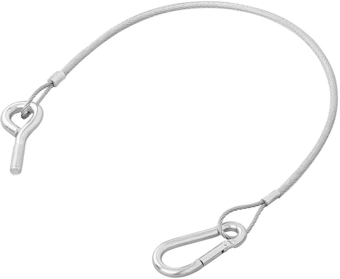 ProPlus Achterklepkabel met Karabijnhaak – 42 cm Stevige Staalkabel