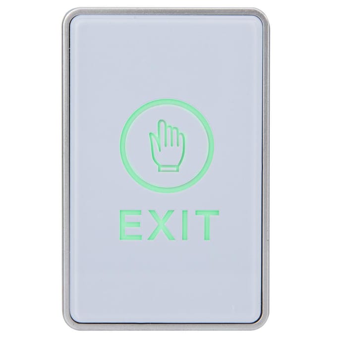 DK?920C Toegangscontrolesysteem Deur Uitgang Touchknop Deur Drukknop Releaseschakelaar white