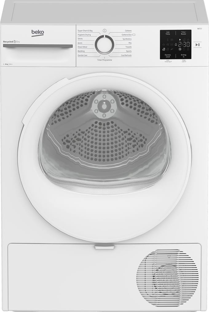 Beko BM3T3822NW wasdroger Vrijstaand 8 kg
