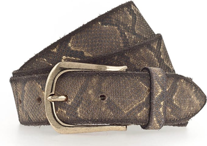 b.belt Riem Sabia Gold Ledergürtel W75 Sabia Gold #2 Goudkleurig