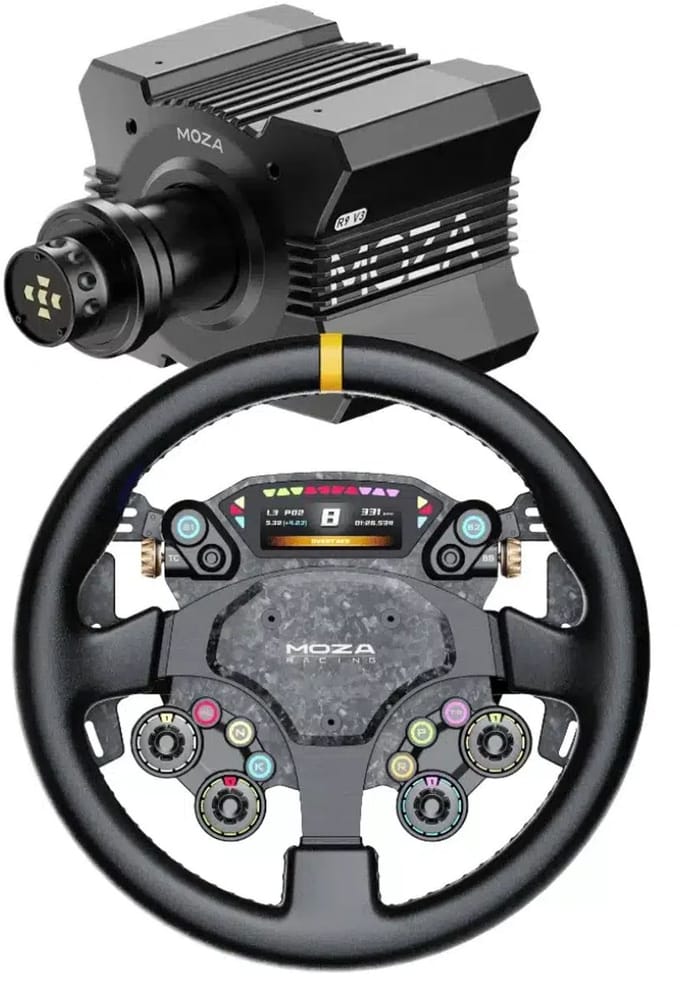MOZA R9 V3 Direct Drive Wheelbase + MOZA CS Pro Stuur Bundle - 9 Nm Force Feedback - PC - Sim Racing
