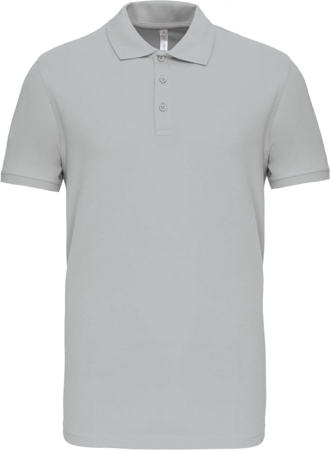 Herenpolo 'Mike' korte mouwen shirt Snow Grey - L