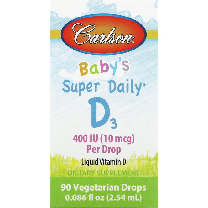 Baby's Super Dagelijk® D3, 10Mcg (400Iu), 2.54ml (0,086 vloeistofounce)