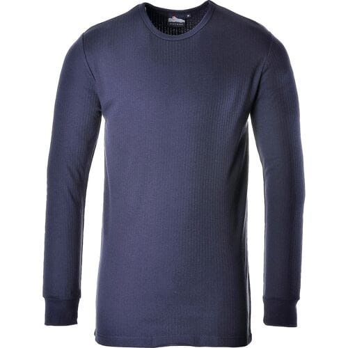 Portwest Thermisch T-Shirt Lange Mouw B123 - Marine - M