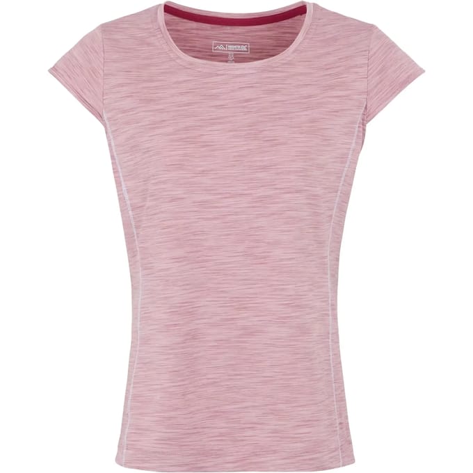 T-shirt Korte Mouwen Hiking Dames Textuurpatroon