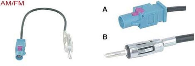 Fakra adapter male --> din male
