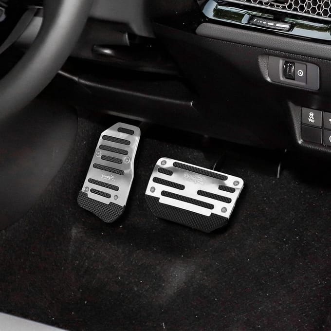 Pedaal Covers Set - Antislip Pedaal - Veilig Rijden - Aluminium Legering - Universeel - Zilver