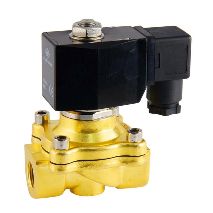 Magneetventiel DF-SA 3/8'' messing EPDM 0-6bar 12V DC - DF-SA038B160E-012DC