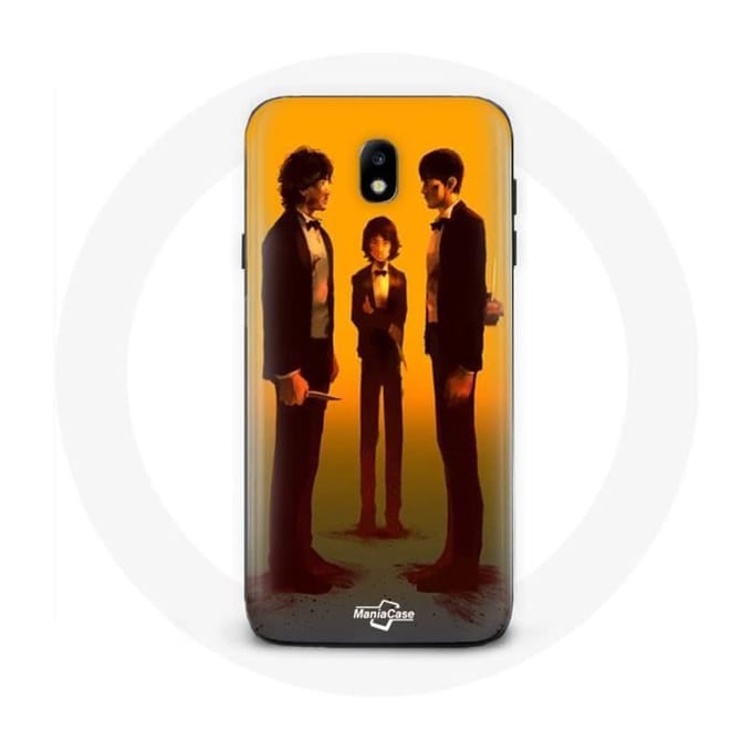 Case voor Samsung Galaxy j7 2017 Inktvis Game Seong Gi hun Cho Sang woo en Kang Sae Byeok Aflevering 9