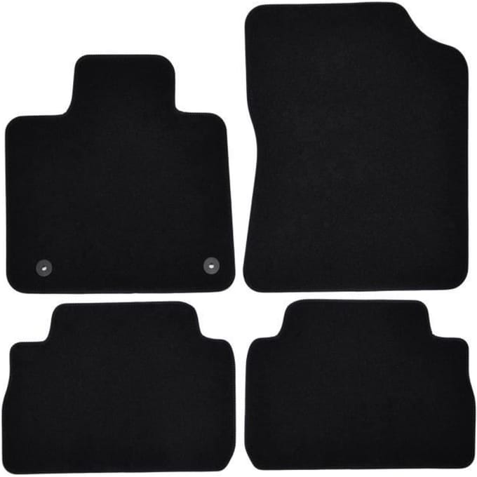 Tapis de sol - Hyundai - Santa Fe - Noir - 4 pièces - Antidérapant - Imperméable