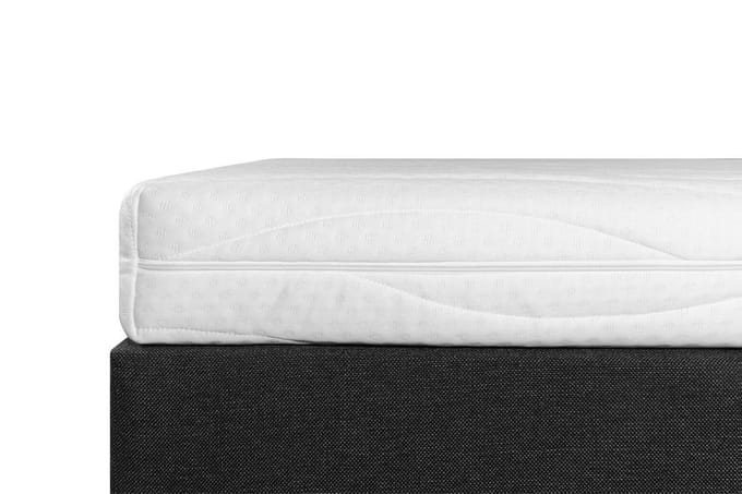 Boxspring Student Basic  Zwart - 120x200 cm -  Comfort Foam Matras