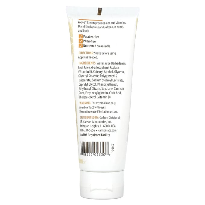 Ada, Hand- & Bodycrème, Ongeparfumeerd, 113G(4 Oz) beige