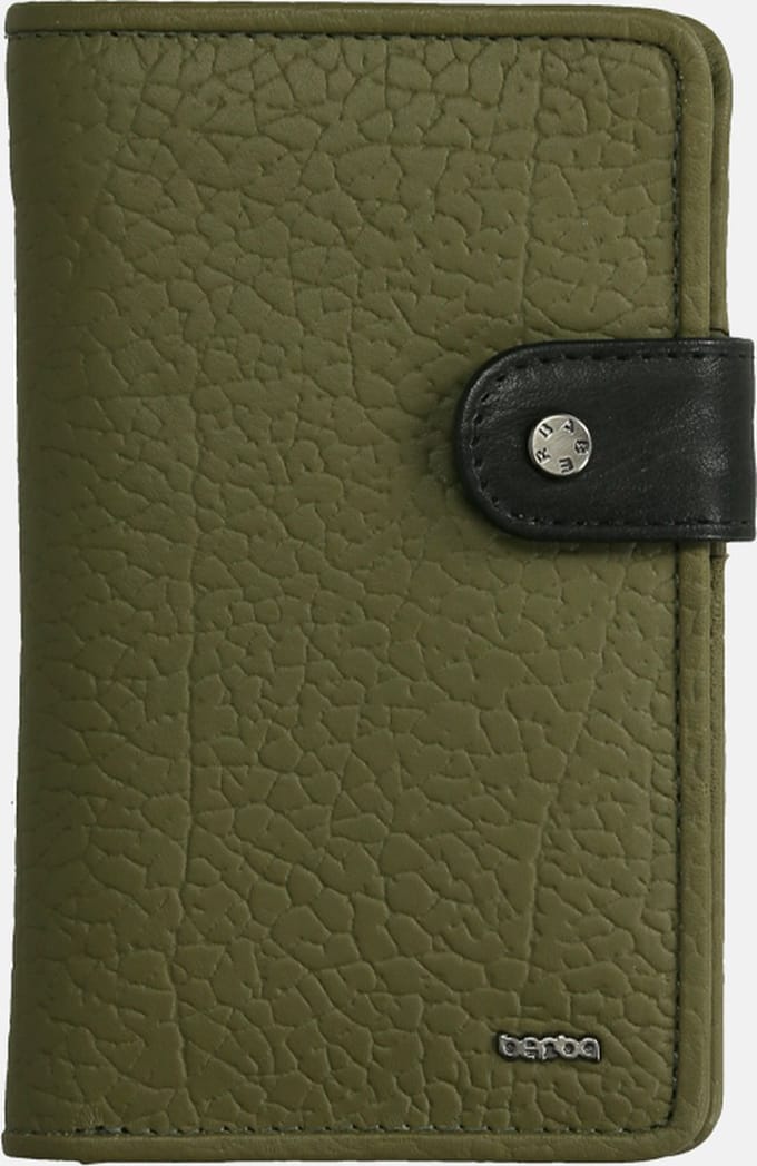 Berba Portemonnee / Wallet / Portefeuille Dames - Ritsportemonnee - Chamonix - Leer - Groen
