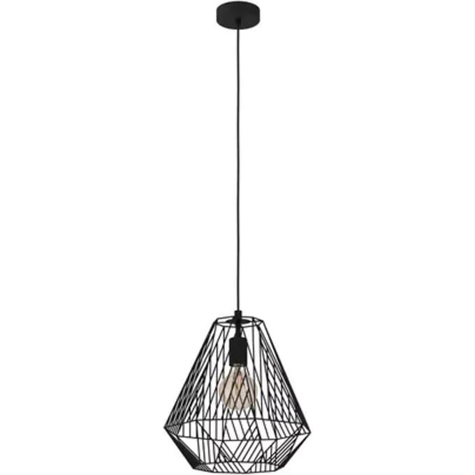 EGLO Stype Hanglamp - E27 - Ø 33 cm - Zwart