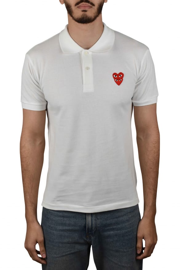 Comme des garçons poloshirt wit