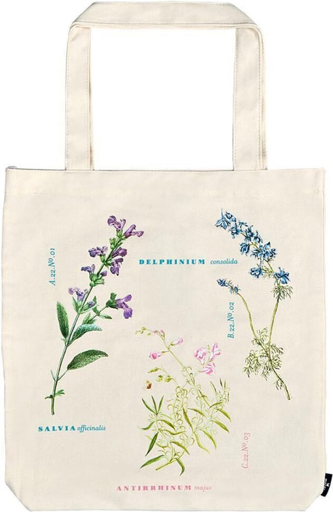 Boekentas katoen herbarium - 39x42cm