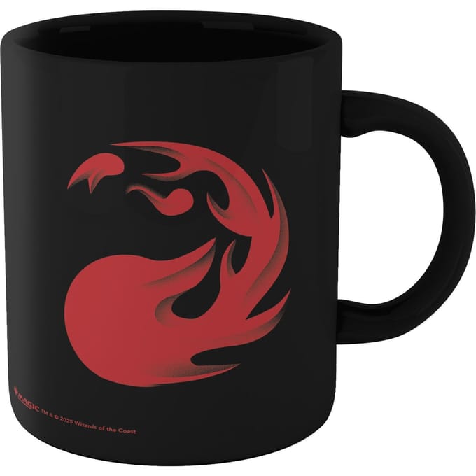 Magic: The Gathering Fire Mana Symbol Mug - Black