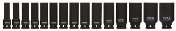 Yato - Dopsleutelset - Lange Slag - 15 stuks - CrMo Staal