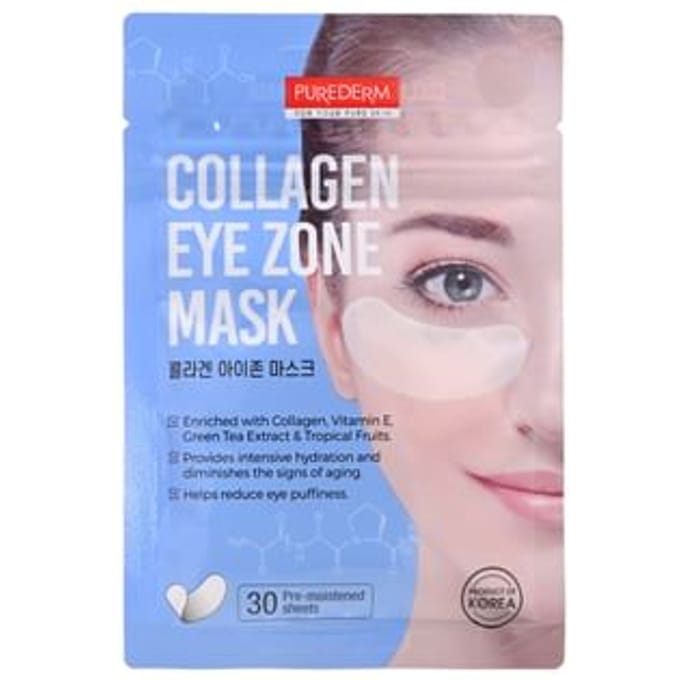 Purederm Collageen Oogmasker Pads 30 Stuks