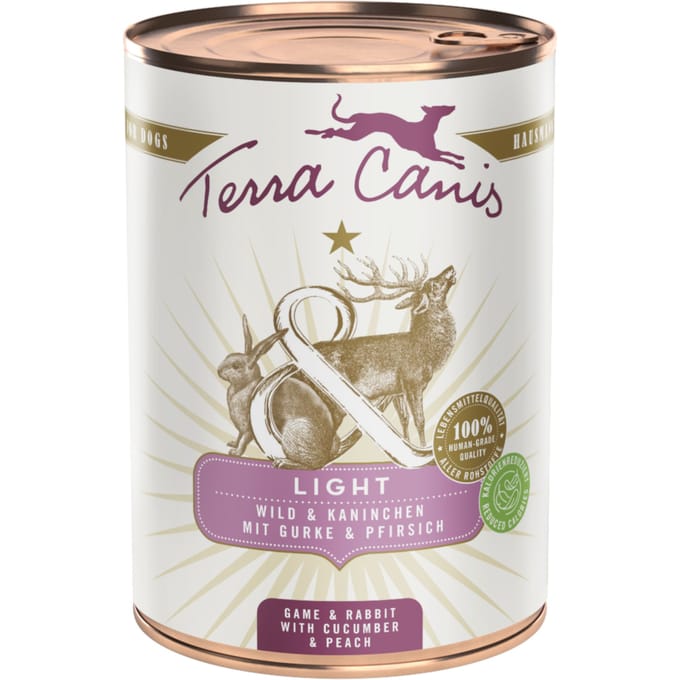 Terra Canis Light 6 x 400 g - Wild & Konijn met Komkommer en perzik