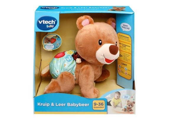 VTech Baby Kruip & Leer Babybeer - Interactief Speelgoed - Knuffel - Voor Jongens en Meisjes - Cadea