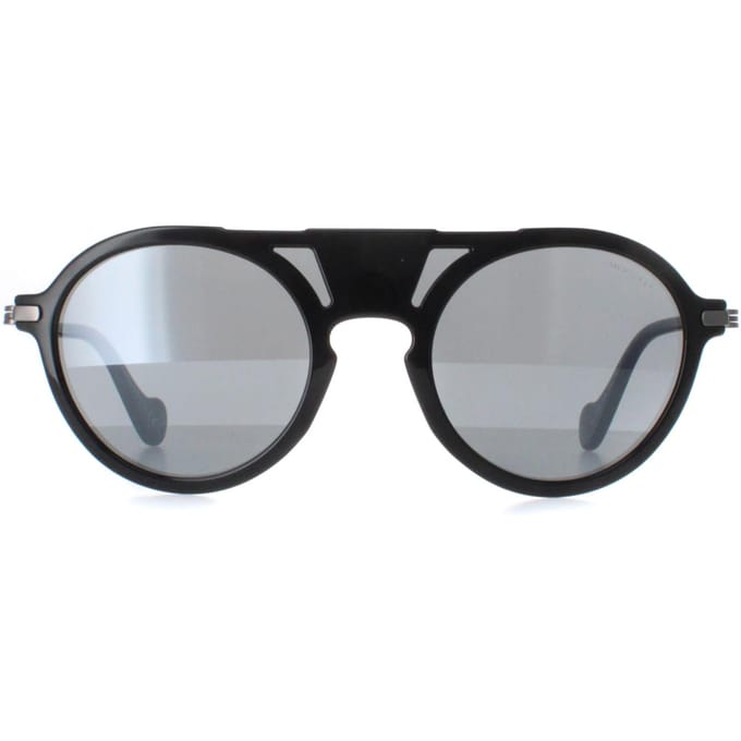 Moncler ML0053 01B zwart grijze spiegel zonnebril