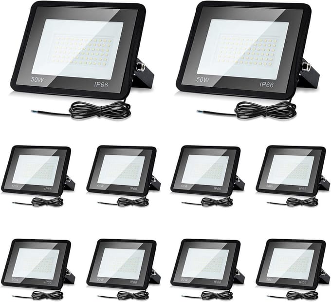 Krachtige Waterdichte LED Buitenverlichting 50W 4250LM Warm Wit IP66