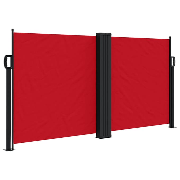 vidaXL - Windscherm - uittrekbaar - 120x600 - cm - rood