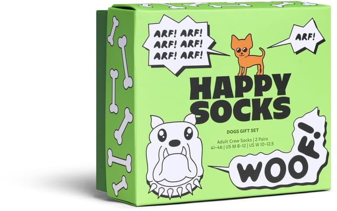 Happy Socks - 2-Pack Dogs Socks Gift Set - Heren - Sokken