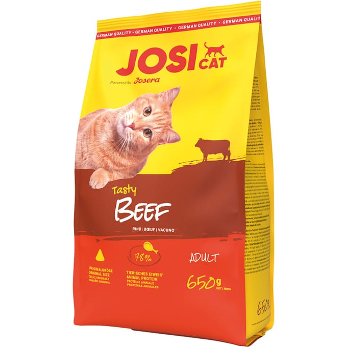 650g Josera JosiCat Heerlijk droog rundvlees kattenvoer