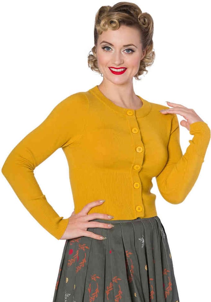 Dancing Days - DOLLY Cardigan - S - Geel