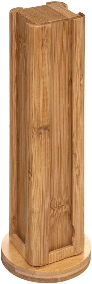 5Five Koffie cup/capsule houder - bamboe hout - roterend - 32 cups - koffiecupjes houder